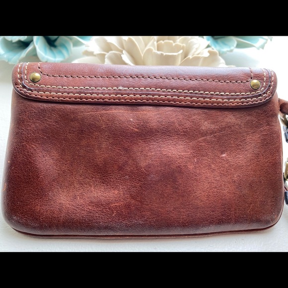 ❌SOLD❌ Coach brown leather wristlet / wallet - Picture 7 of 9